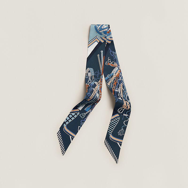 ☆ほぼ未使用☆HERMES マキシツイリー BOUQUETS SELLIER Bouquets Sellier Twilly - Blue | Hermès Mainland China